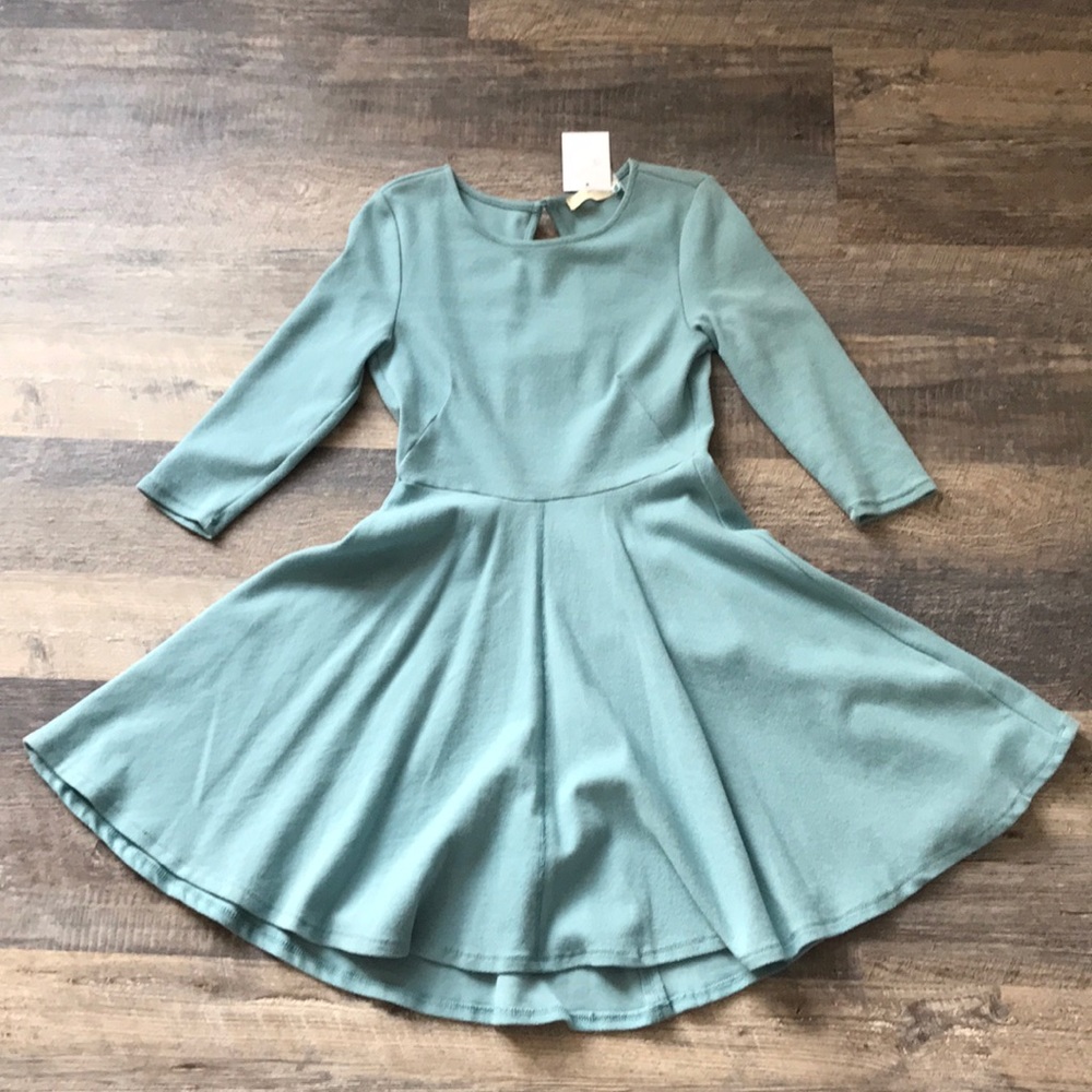 Cotton 3/4 sleeve dress
